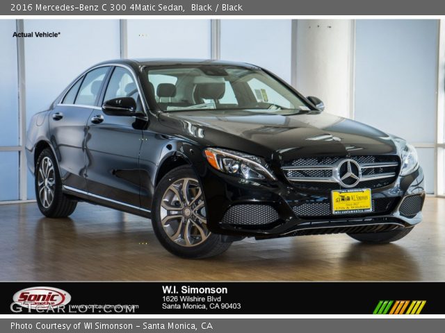 2016 Mercedes-Benz C 300 4Matic Sedan in Black