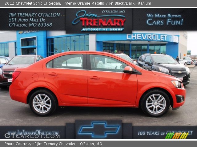 2012 Chevrolet Sonic LT Sedan in Inferno Orange Metallic