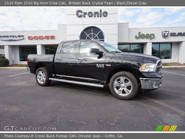 2016 Ram 1500 Big Horn Crew Cab in Brilliant Black Crystal Pearl