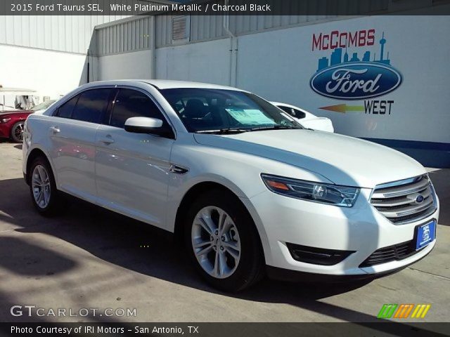 2015 Ford Taurus SEL in White Platinum Metallic