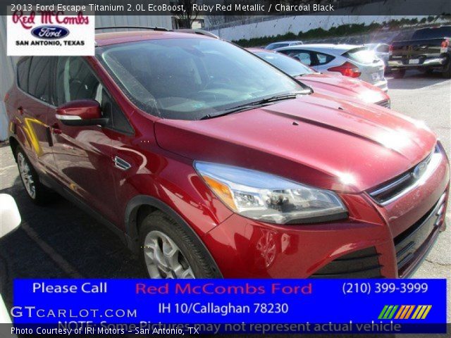2013 Ford Escape Titanium 2.0L EcoBoost in Ruby Red Metallic