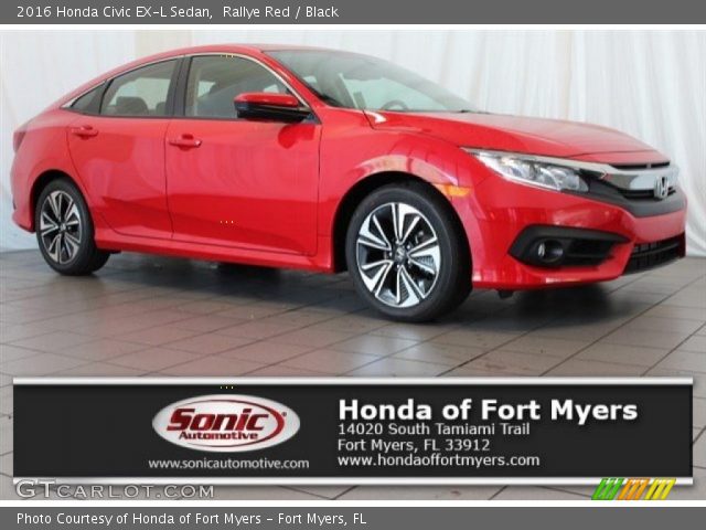 2016 Honda Civic EX-L Sedan in Rallye Red