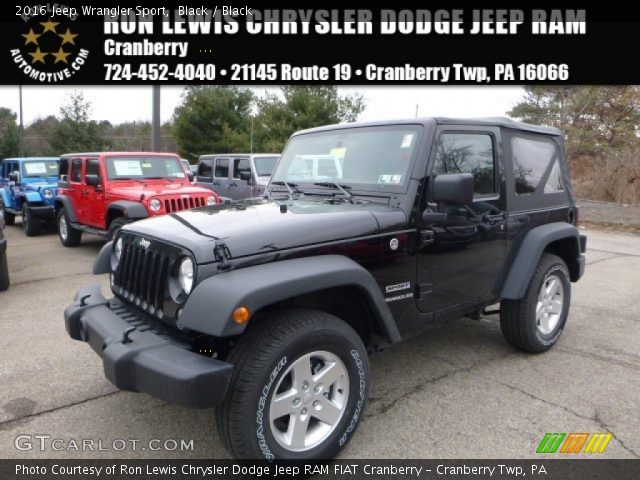 2016 Jeep Wrangler Sport in Black