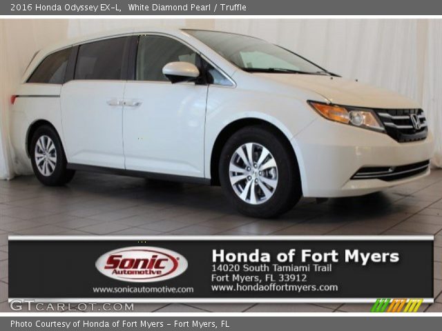 2016 Honda Odyssey EX-L in White Diamond Pearl