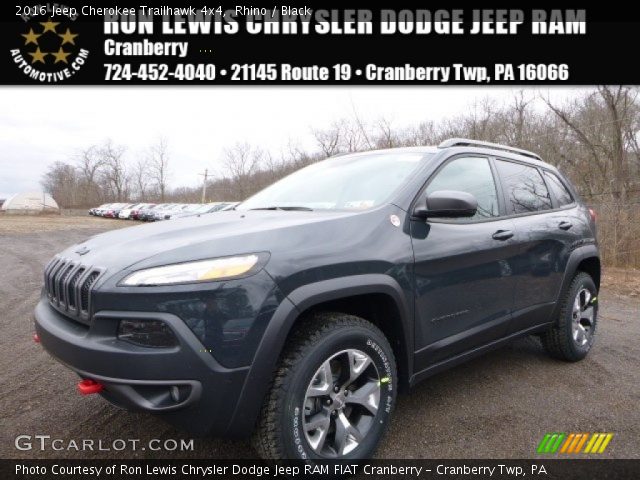 2016 Jeep Cherokee Trailhawk 4x4 in Rhino