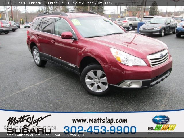 2012 Subaru Outback 2.5i Premium in Ruby Red Pearl