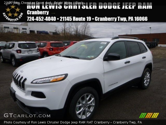 2016 Jeep Cherokee Sport 4x4 in Bright White