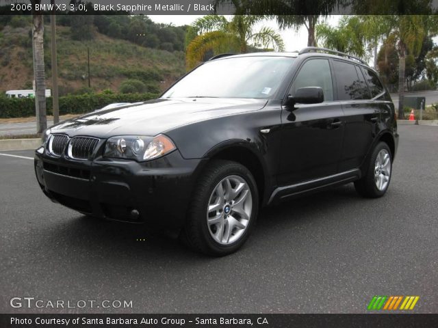 2006 BMW X3 3.0i in Black Sapphire Metallic