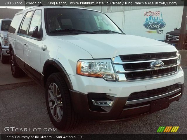 2016 Ford Expedition EL King Ranch in White Platinum Metallic Tricoat