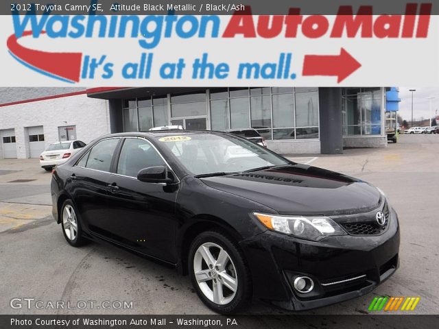 2012 Toyota Camry SE in Attitude Black Metallic