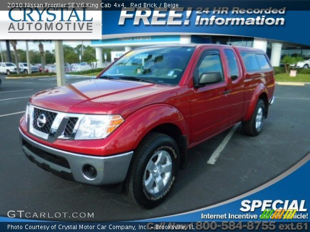 2010 Nissan Frontier SE V6 King Cab 4x4 in Red Brick