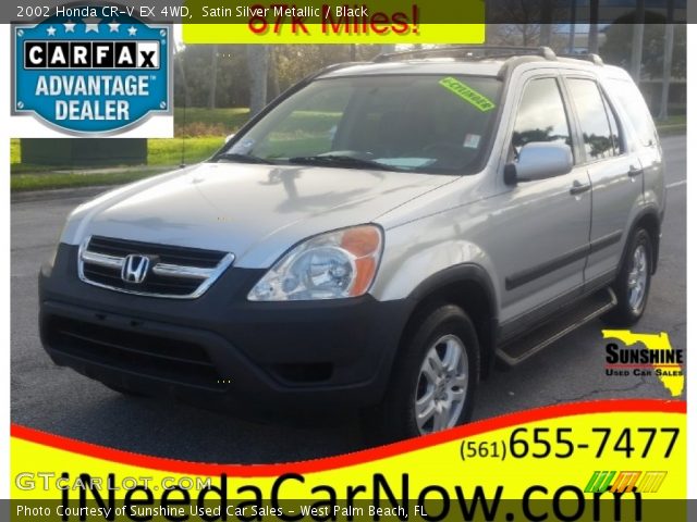 2002 Honda CR-V EX 4WD in Satin Silver Metallic