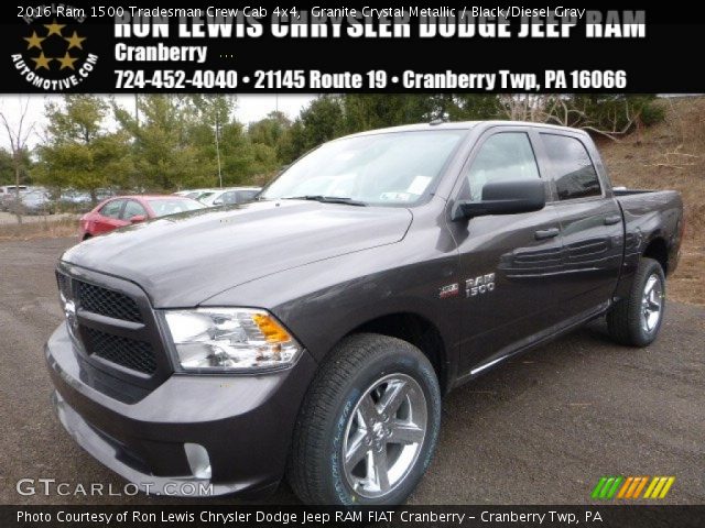 2016 Ram 1500 Tradesman Crew Cab 4x4 in Granite Crystal Metallic