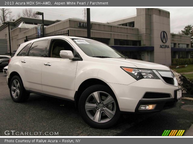 2013 Acura MDX SH-AWD in Aspen White Pearl