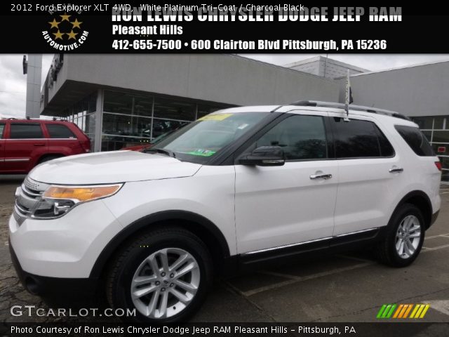 2012 Ford Explorer XLT 4WD in White Platinum Tri-Coat