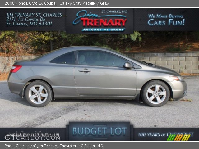 2008 Honda Civic EX Coupe in Galaxy Gray Metallic