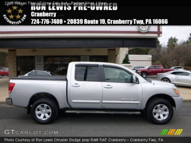 2005 Nissan Titan LE Crew Cab 4x4 in Radiant Silver