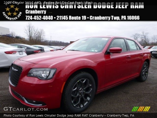 2016 Chrysler 300 S AWD in Redline Red Tri-Coat Pearl