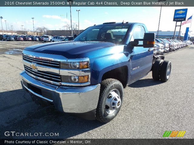 2016 Chevrolet Silverado 3500HD WT Regular Cab 4x4 Chassis in Deep Ocean Blue Metallic