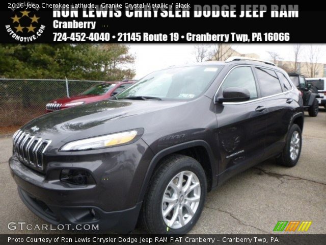 2016 Jeep Cherokee Latitude in Granite Crystal Metallic