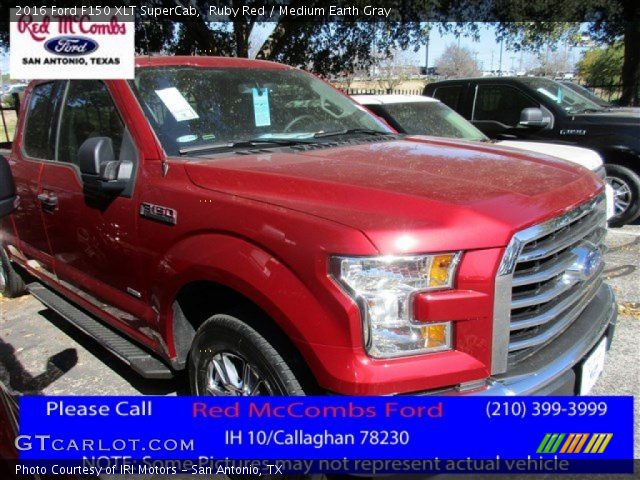 2016 Ford F150 XLT SuperCab in Ruby Red