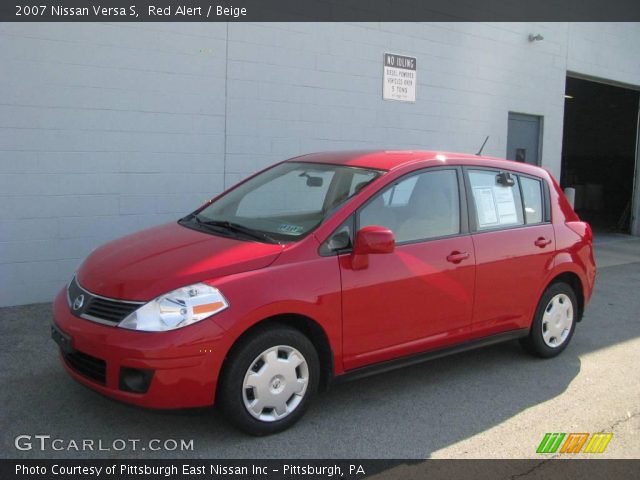 2007 Nissan Versa S in Red Alert