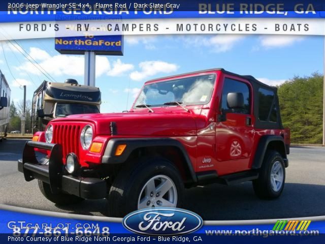 2006 Jeep Wrangler SE 4x4 in Flame Red