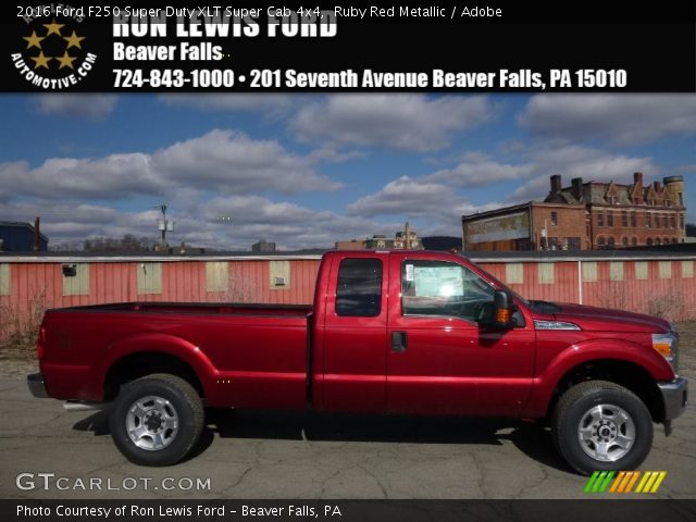 2016 Ford F250 Super Duty XLT Super Cab 4x4 in Ruby Red Metallic
