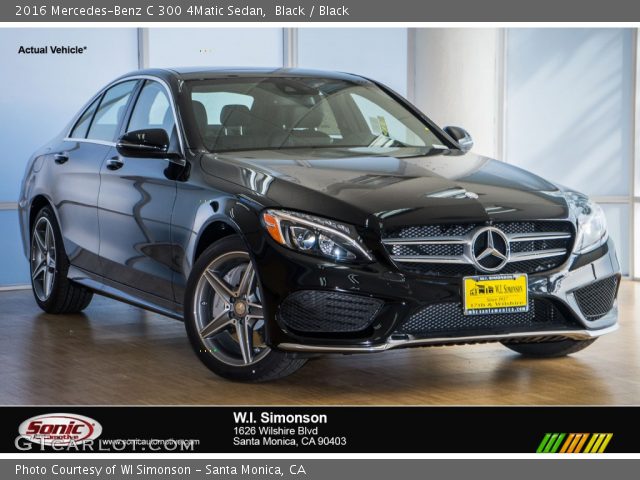 2016 Mercedes-Benz C 300 4Matic Sedan in Black