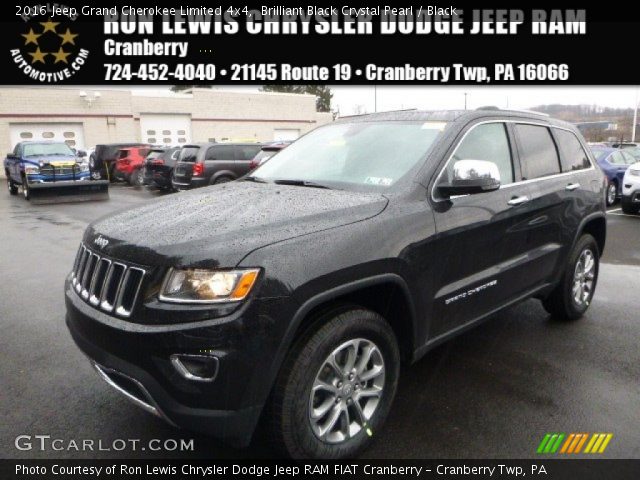 2016 Jeep Grand Cherokee Limited 4x4 in Brilliant Black Crystal Pearl