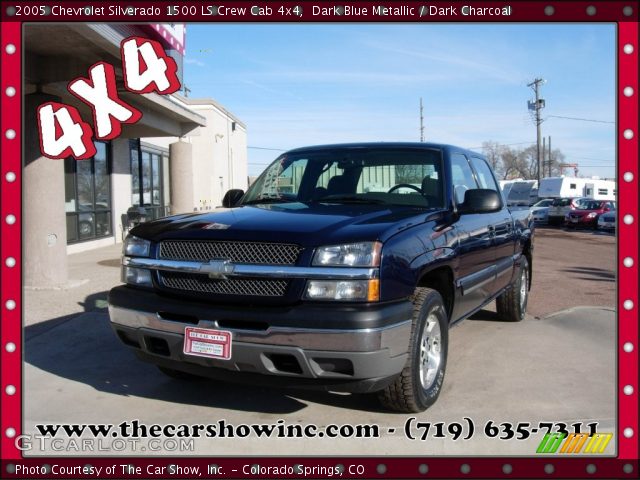 2005 Chevrolet Silverado 1500 LS Crew Cab 4x4 in Dark Blue Metallic