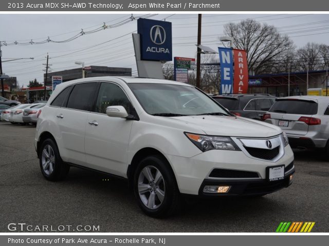 2013 Acura MDX SH-AWD Technology in Aspen White Pearl