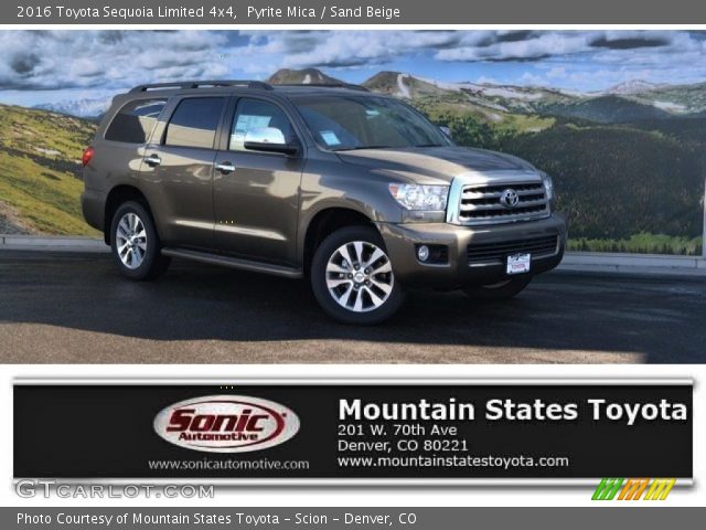 2016 Toyota Sequoia Limited 4x4 in Pyrite Mica
