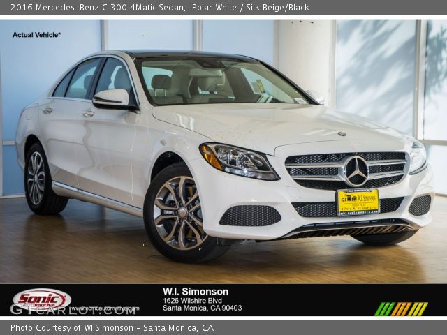 2016 Mercedes-Benz C 300 4Matic Sedan in Polar White