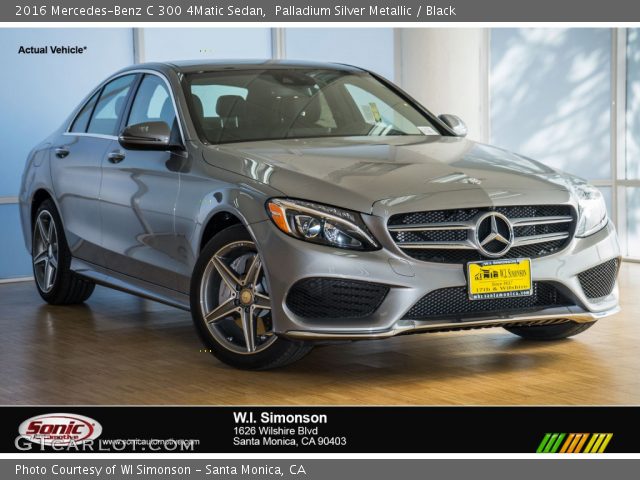 2016 Mercedes-Benz C 300 4Matic Sedan in Palladium Silver Metallic