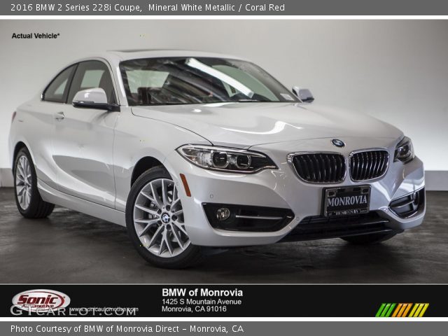 2016 BMW 2 Series 228i Coupe in Mineral White Metallic