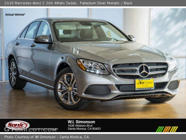 2016 Mercedes-Benz C 300 4Matic Sedan in Palladium Silver Metallic