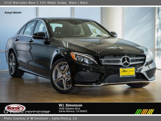 2016 Mercedes-Benz C 300 4Matic Sedan in Black
