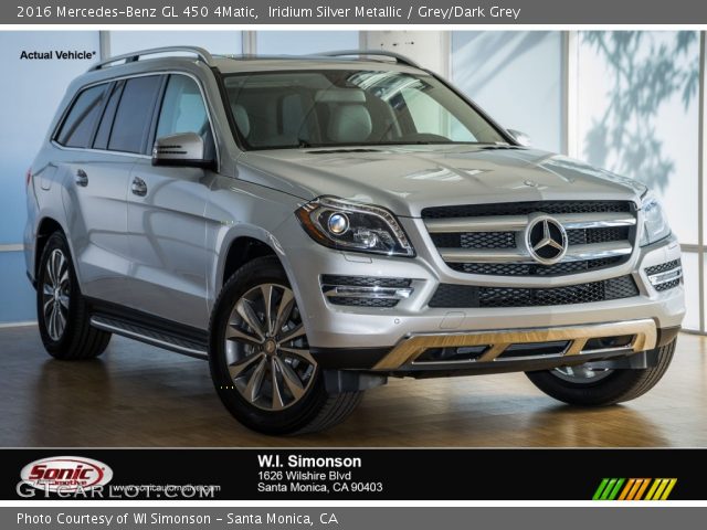 2016 Mercedes-Benz GL 450 4Matic in Iridium Silver Metallic