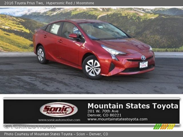 2016 Toyota Prius Two in Hypersonic Red