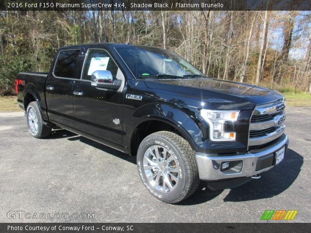 2016 Ford F150 Platinum SuperCrew 4x4 in Shadow Black