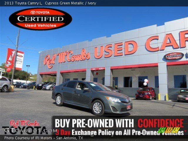 2013 Toyota Camry L in Cypress Green Metallic