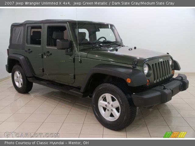 2007 Jeep Wrangler Unlimited X 4x4 in Jeep Green Metallic