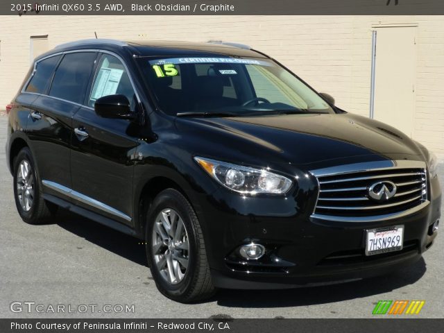 2015 Infiniti QX60 3.5 AWD in Black Obsidian
