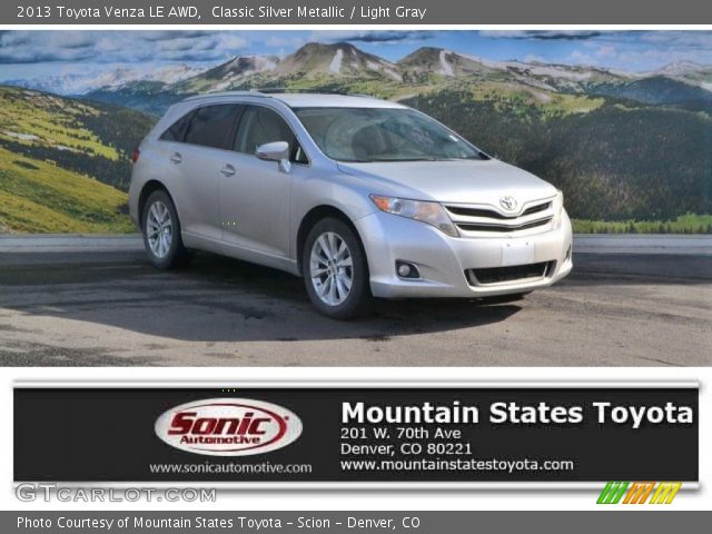 2013 Toyota Venza LE AWD in Classic Silver Metallic