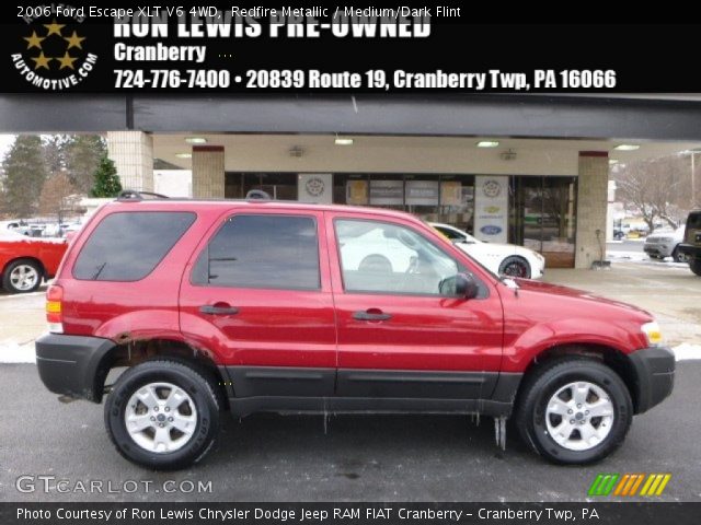 2006 Ford Escape XLT V6 4WD in Redfire Metallic