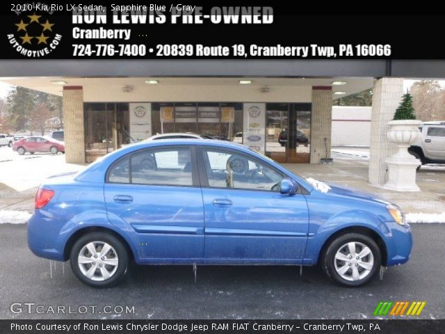 2010 Kia Rio LX Sedan in Sapphire Blue