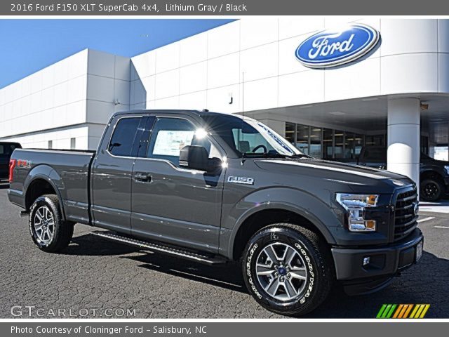2016 Ford F150 XLT SuperCab 4x4 in Lithium Gray