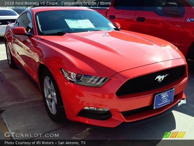 2016 Ford Mustang V6 Coupe in Competition Orange