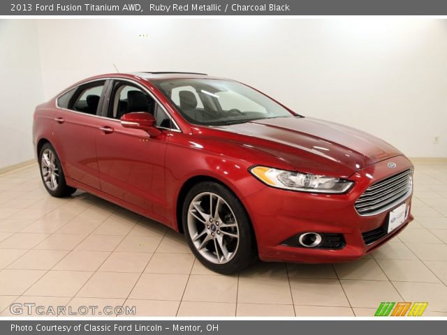 2013 Ford Fusion Titanium AWD in Ruby Red Metallic